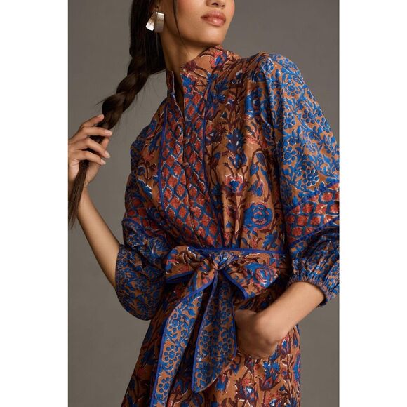 New Anthropologie Sue Sartor Flounce™ Shorty Dress Size L - Picture 3 of 13